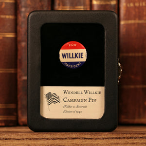 Wendell Willkie vs. FDR Presidential Campaign Pin (Willkie For President) - 1940 - United States