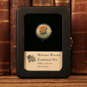 Wendell Willkie vs. FDR Presidential Campaign Pin (Hat Design) - 1940 - United States