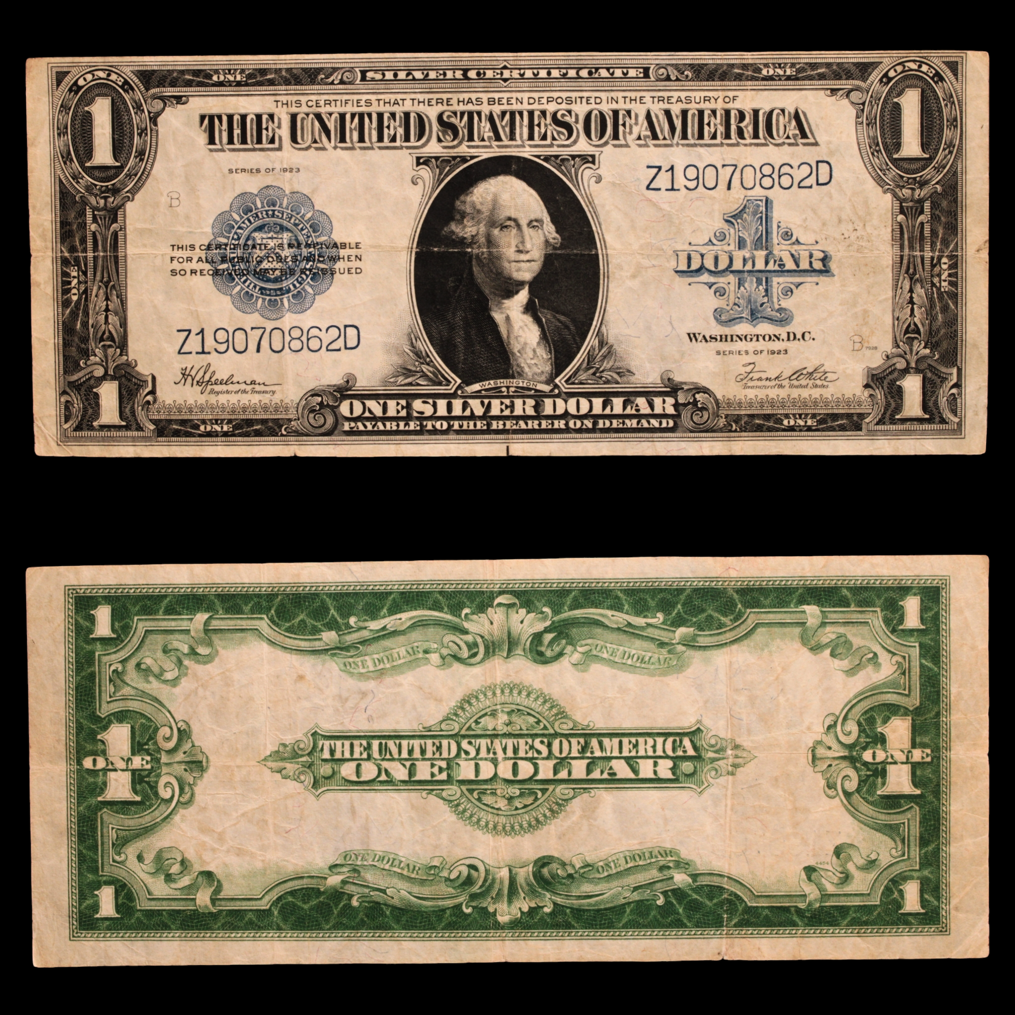 $1 Silver Certificate (Higher Grade) - 1923 - United States of America