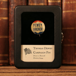 Thomas Dewey vs. FDR Presidential Campaign Pin - 1944 - United States