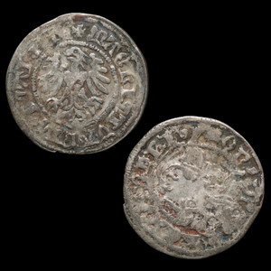 Grand Duchy of Lithuania, Sigismund I, Half Groat  - 1509 to 1518 CE - Eastern Europe - 10/19/23 Auction