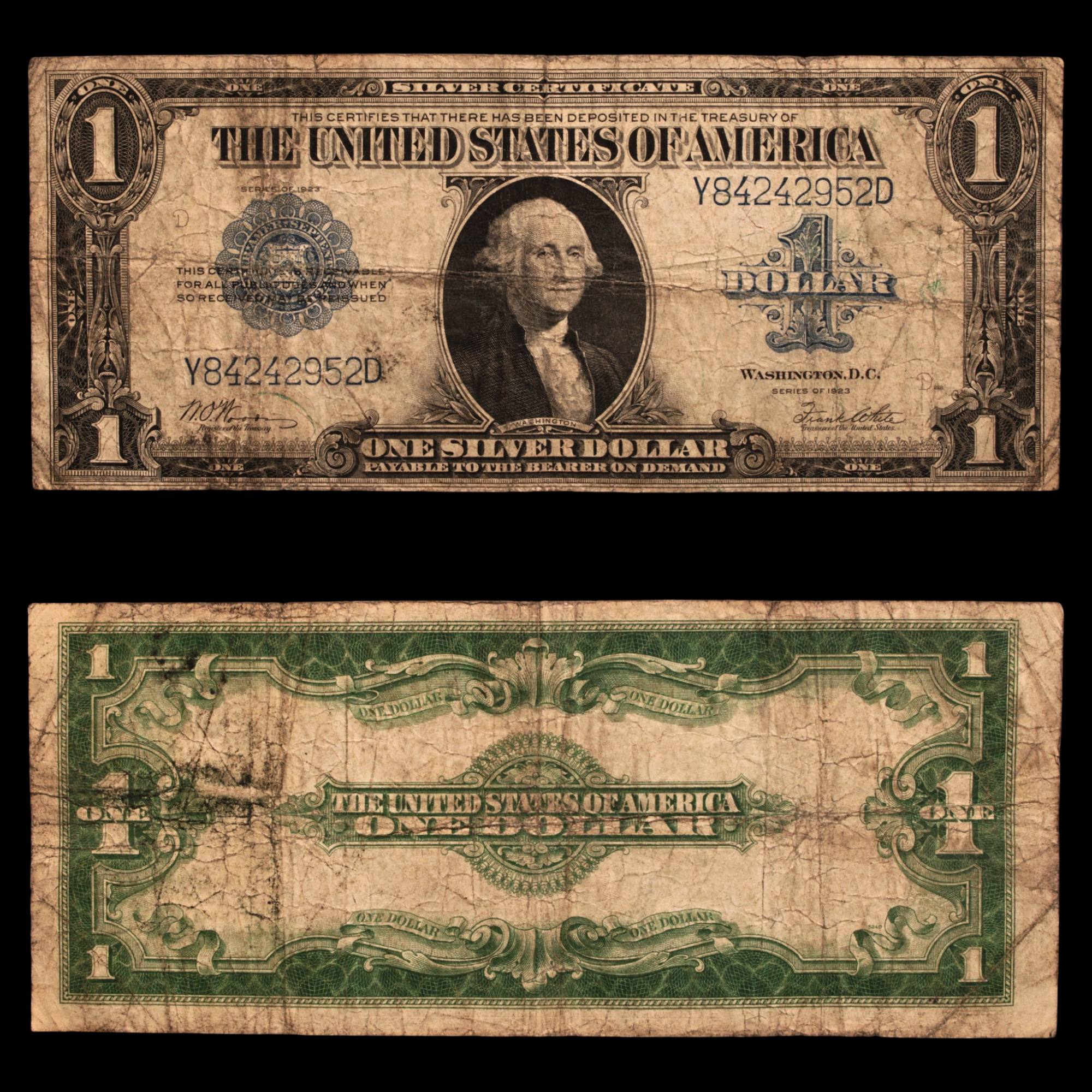 $1 Silver Certificate - 1923 - United States of America