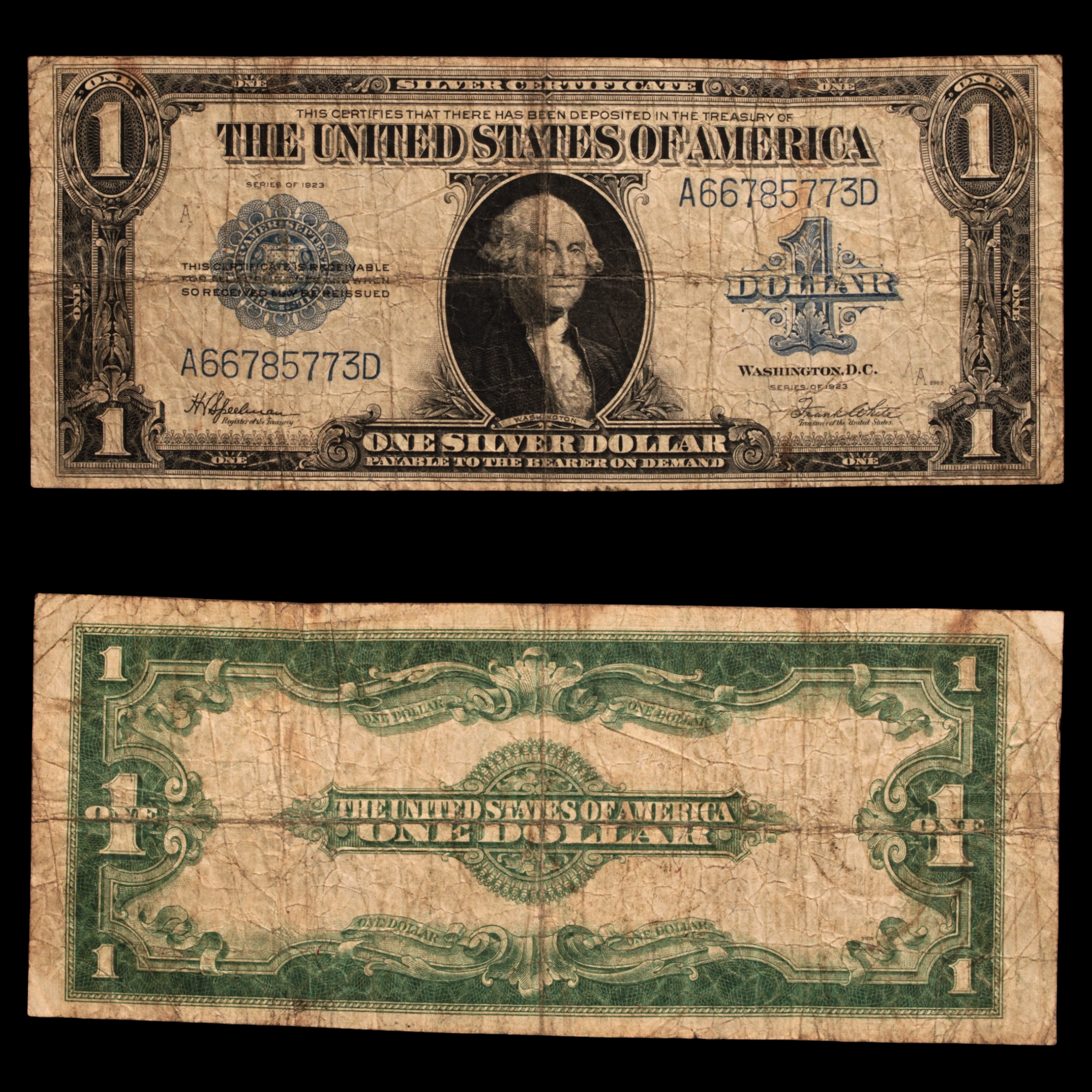 $1 Silver Certificate - 1923 - United States of America