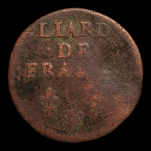 France, King Louis XIV, 1 Liard - 1669 to 1707 - France