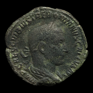 Rome, Emperor Trebonianus Gallus, Large Bronze (Sesterius) - 151 to 153 CE - Roman Empire