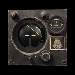 WWII Aircraft Instrument, Autopilot Type A3–A Vertical Gyro - 1940s - World War II