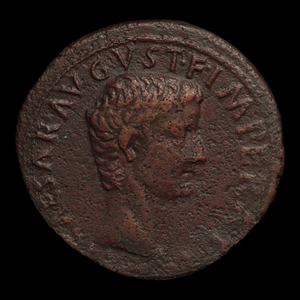 Rome, Emperor Tiberius, Bronze As (Minted under Augustus, first emperor of Rome) - 10 to 11 CE - Roman Empire