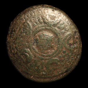 Macedon, "Alexander the Great" Anonymous Issue, Shield & Helmet Bronze Unit - 323 to 310 BCE - Greek World