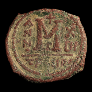 Byzantine Empire, Emperor Maurice Tiberius, Bronze Follis - 582 to 602 CE - Byzantine Empire