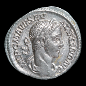 Rome, Emperor Severus Alexander, Denarius, Mars Reverse - 226 CE - Roman Empire