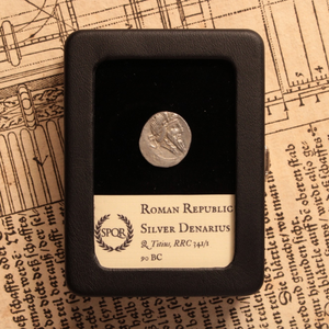 Roman Republic, Q. Titius, Silver Denarius, Pegasus Reverse - 90 BCE - Roman Republic