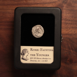 Rome, Empress Faustina II (Wife of Marcus Aurelius), Denarius, Laetitia Reverse - 161 to 176 CE - Roman Empire