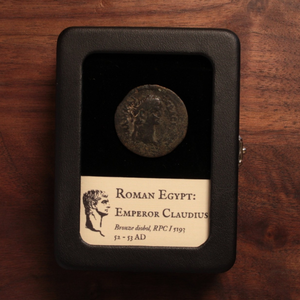 Roman Egypt, Emperor Claudius, Bronze Diobol, Eagle Reverse - 52 to 53 CE - Roman Provinces