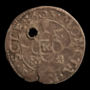 Duchy of Schleswig-Holstein-Gottorp, John Adolphus 1⁄16 Thaler - 1594 to 1599 CE - German States