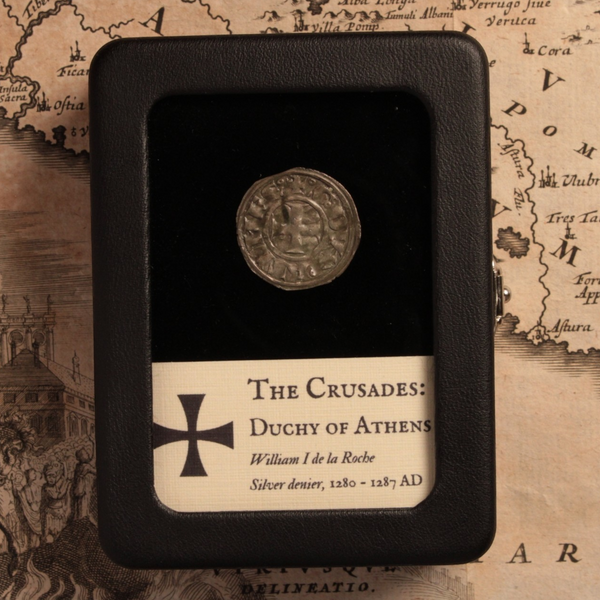 Crusader States, Duchy of Athens, William I de la Roche, Denier - 1280 ...