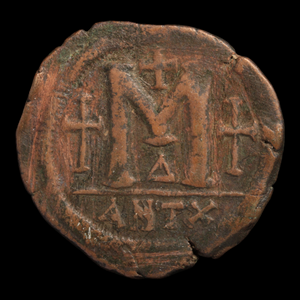 Byzantine Empire, Emperor Justin I, Large Bronze Follis - 518 to 527 CE - Byzantine Empire