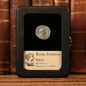 Rome, Emperor Geta, Denarius, Providentia (Deity of Prediction) - 203 to 208 CE - Roman Empire