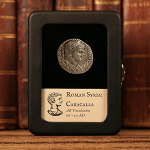 Roman Syria, Emperor Caracalla, Silver Tetadrachm (Eagle Reverse) - 198 to 217 CE - Roman Provinces