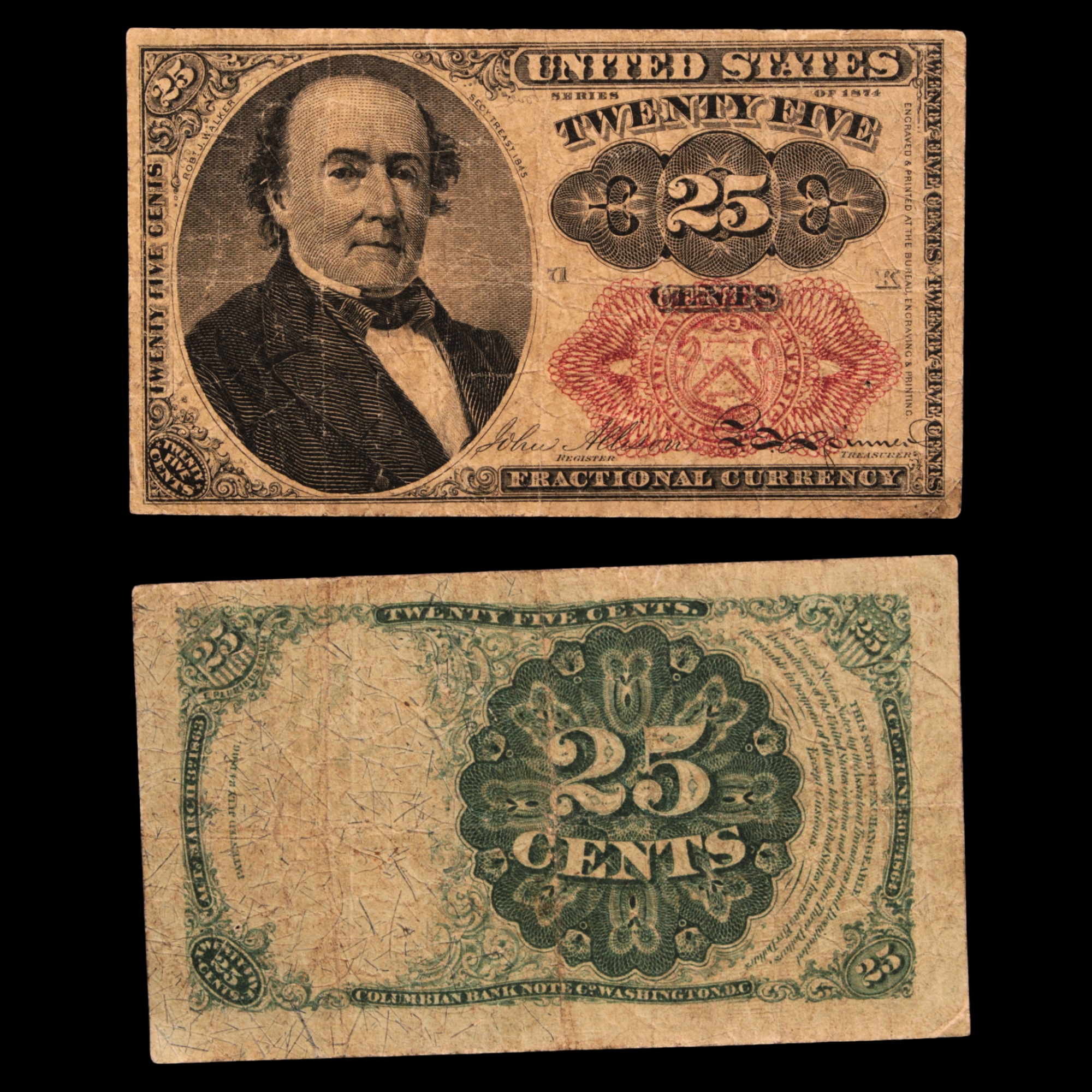 U.S. Fractional Currency, 25¢ Note, Fifth Issue - 1874 - United States of America