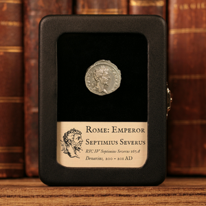 Rome, Septimius Severus, Silver Denarius, Emperor in Military Attire - 200 to 201 CE - Roman Empire