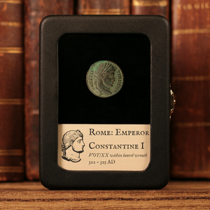 Rome, Emperor Constantine the Great, Bronze Coin, Wreath Reverse - 322 to 325 CE - Roman Empire