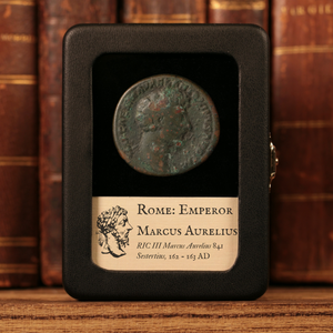 Rome, Emperor Marcus Aurelius, Large Sestertius, Salus (Goddess of Safety) - 162 to 163 CE - Roman Empire