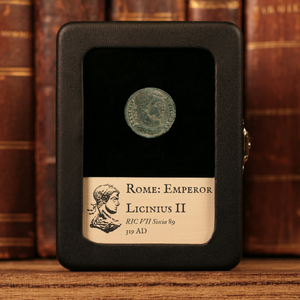 Rome, Emperor Licinius II, AE3 (Bronze), Two Victories Reverse - 319 CE - Roman Empire