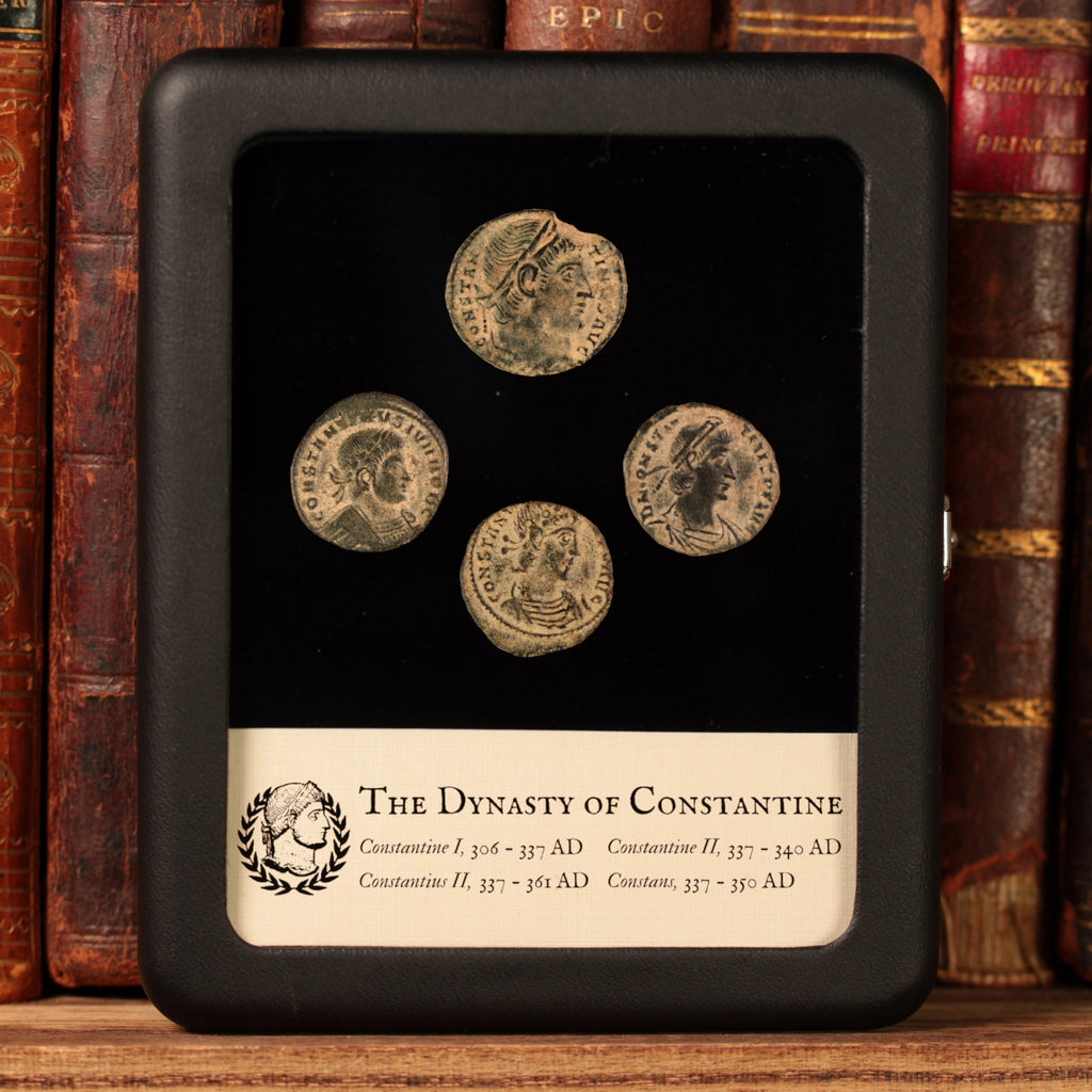 Constantine and His Sons, Four Coin Collection - c. 306 to 361 CE 