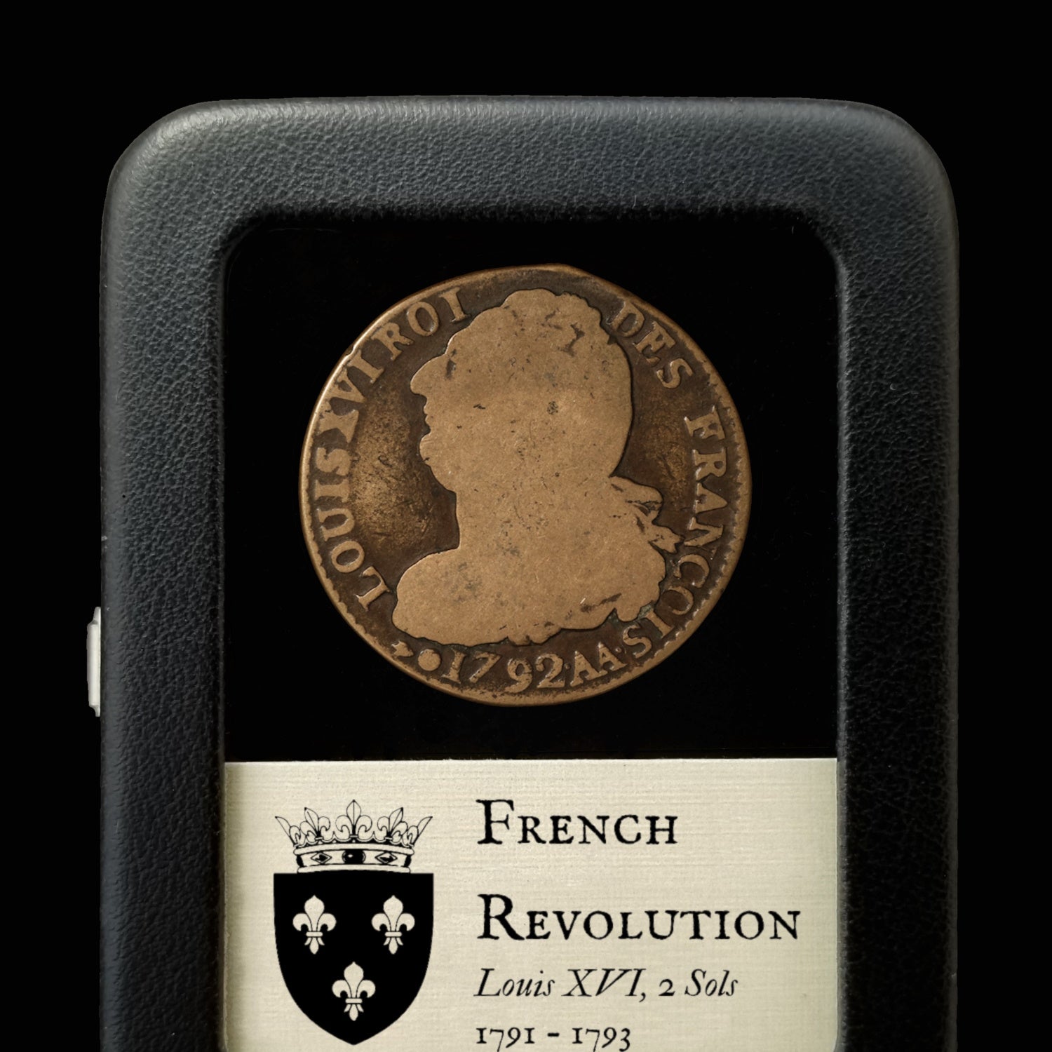 French Revolution, King Louis XVI, 2 Sols or 12 Deniers - 1791 to 1793 - France