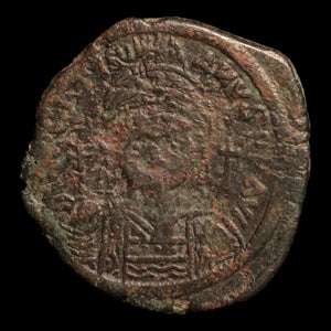 Byzantine Empire, Emperor Justinian I, Bronze Follis - 540 to 541 CE - Byzantine Empire