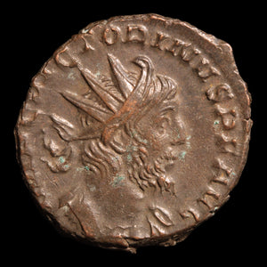 Rome, Emperor Victorinus, Antoninianus, Providentia (Deity of Foresight) Reverse - 269 to 271 CE - Gallic Roman Empire