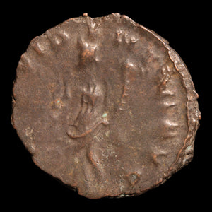 Rome, Emperor Victorinus, Antoninianus, Providentia (Deity of Foresight) Reverse - 269 to 271 CE - Gallic Roman Empire