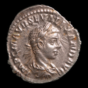 Rome, Emperor Severus Alexander, Denarius, Jupiter with Thunderbolt Reverse - 222 CE - Roman Empire