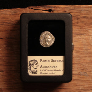 Rome, Emperor Severus Alexander, Denarius, Jupiter with Thunderbolt Reverse - 222 CE - Roman Empire