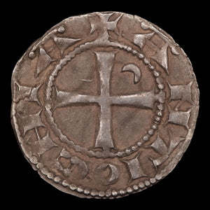 Crusader States, Principality of Antioch, Bohemond IV or V, Silver Denier - 1225 to 1250 CE - The Crusades