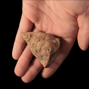 Roman Terracotta Statue Fragment, Head of a Child (2 x 1.7 inches) - c. 1st to 2nd century CE - Roman Empire