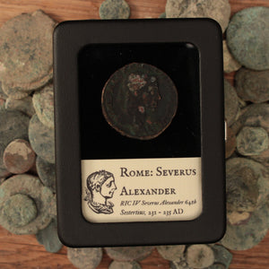 Rome, Emperor Severus Alexander, Large Bronze Sestertius, Providentia Reverse - 231 to 235 CE - Roman Empire