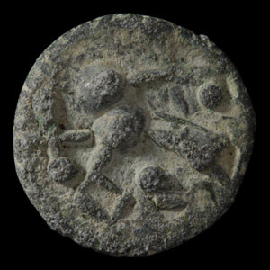 Crusaders, Byzantine Inspired Lead Coin - c. 1100 to 1300 CE - The Crusades