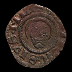 Italian States, Duchy of Milan, One Denaro - 1447 to 1450 CE - Italian States