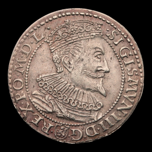 Poland, King Sigismund III, Silver 6 Groschens - 1596 CE - Polish-Lithuania