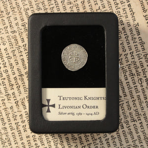 Livonian Order (Teutonic Order), Silver Artig - 1389 to 1424 CE - Latvia & Estonia