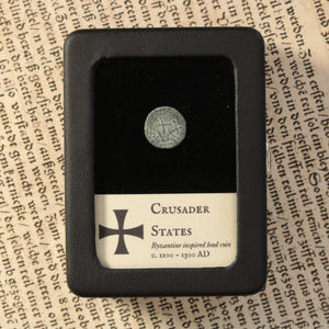 Crusaders, Byzantine Inspired Lead Coin - c. 1100 to 1300 CE - The Crusades