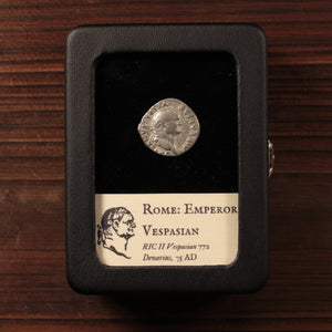 Rome, Emperor Vespasian, Denarius, Pax Reverse - 75 CE - Roman Empire