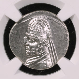 Parthian Kingdom, Mithradates III or Orodes I, Drachm (AU) - c. 87 to 80 BCE - NGC Certified