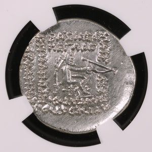 Parthian Kingdom, Mithradates III or Orodes I, Drachm (AU) - c. 87 to 80 BCE - NGC Certified