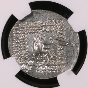 Parthian Kingdom, Mithradates III or Orodes I, Drachm (Ch XF) - c. 87 to 80 BCE - NGC Certified