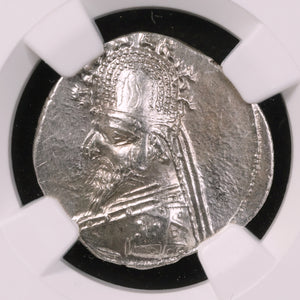 Parthian Kingdom, Sinatruces or Gortarzes I, Drachm (XF) - c. 93 to 69 BCE - NGC Certified