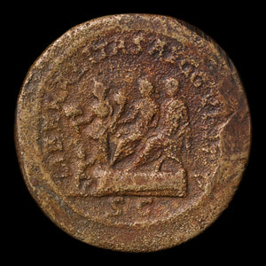 Rome, Emperor Geta, Sestertius (Large Bronze), Liberalitas (Virtue of Giving Freely) - 210 to 212 CE - Roman Empire