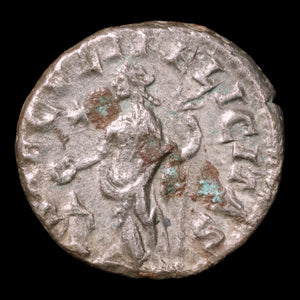 Rome, Empress Julia Maesa, Denarius, Felicitas (Happiness or Productivity) - 218 to 222 CE - Roman Empire