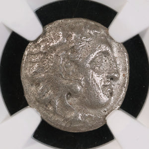 Macedon, Alexander the Great, Posthumous Silver Drachm (VF) - 310 to 301 BCE - NGC Certified